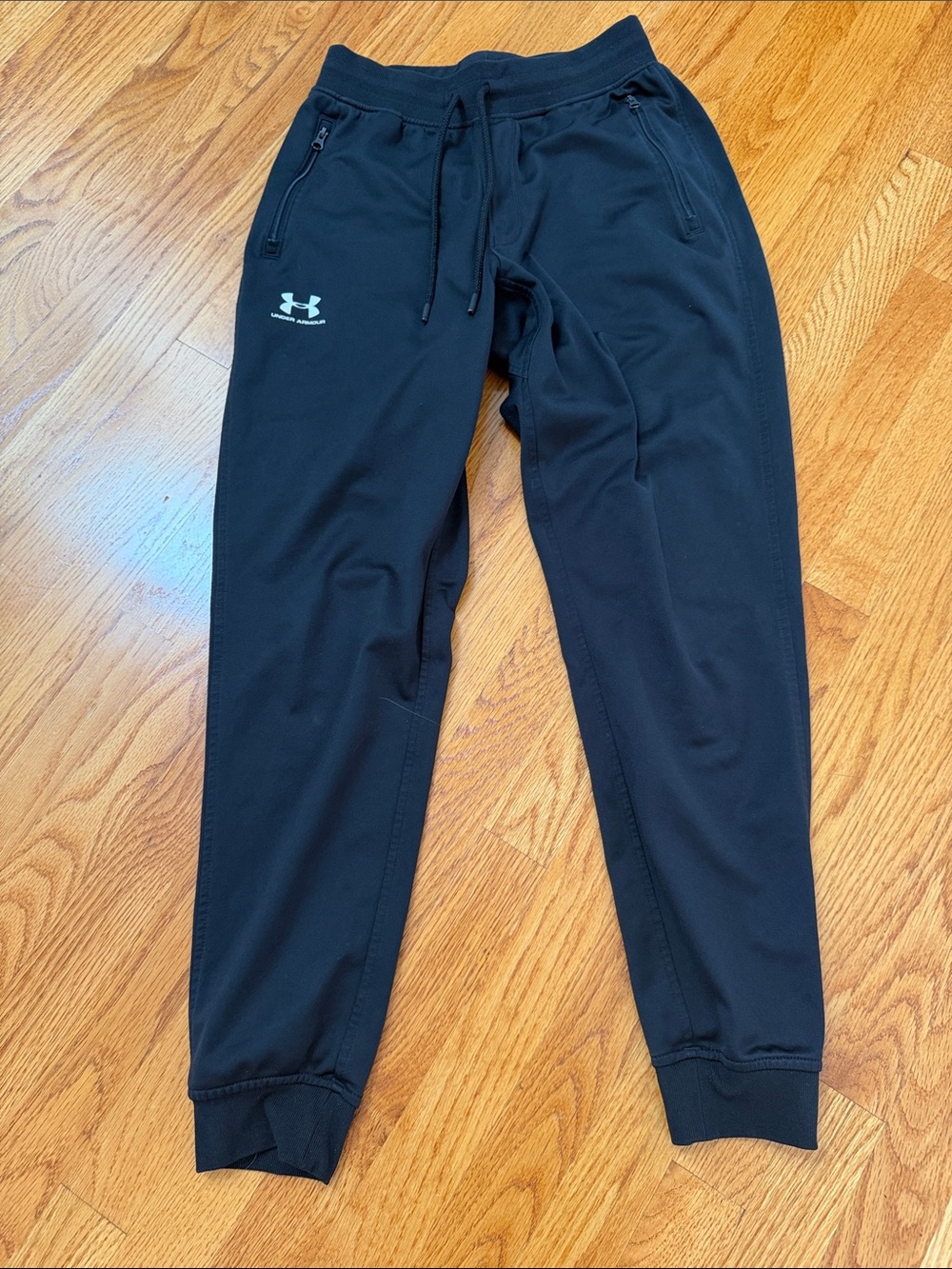 Under Armour Black Men's Jogger Sweatpants with White Logo